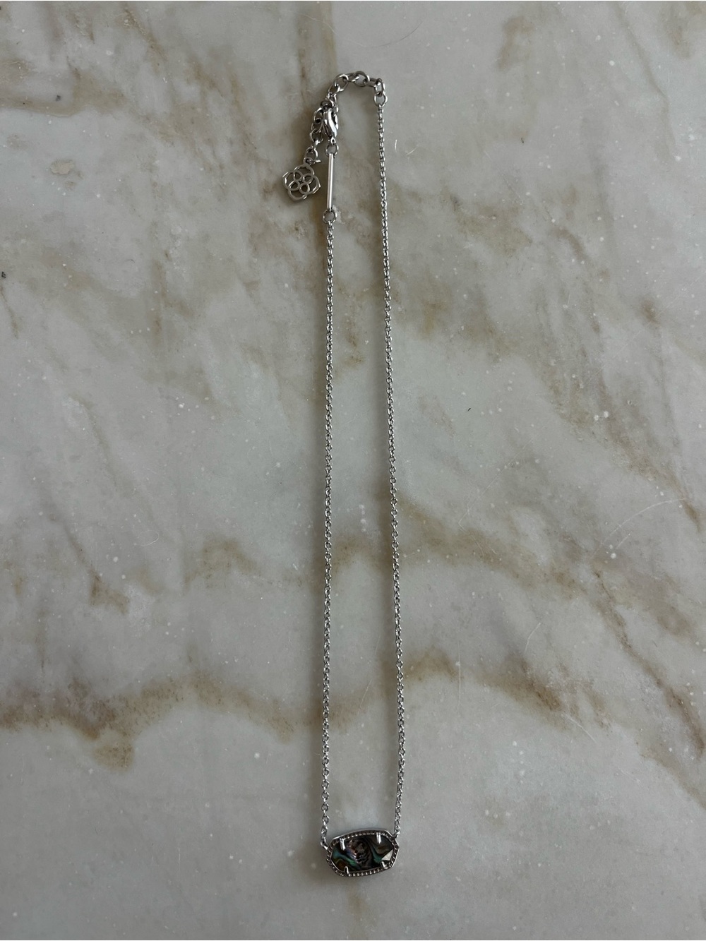 Kendra Scott Elisa Silver Gemstone Necklace